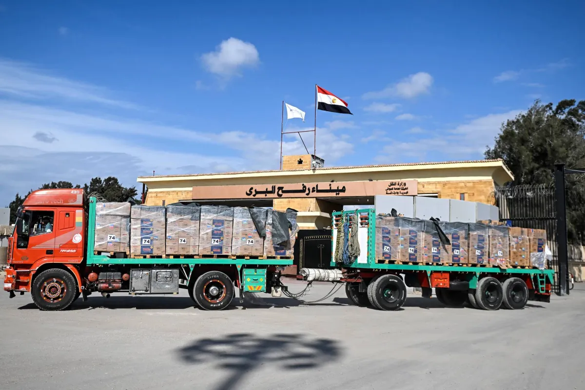 Aid convoys have started to enter the Gaza Strip through the Rafah crossing
Arabausa