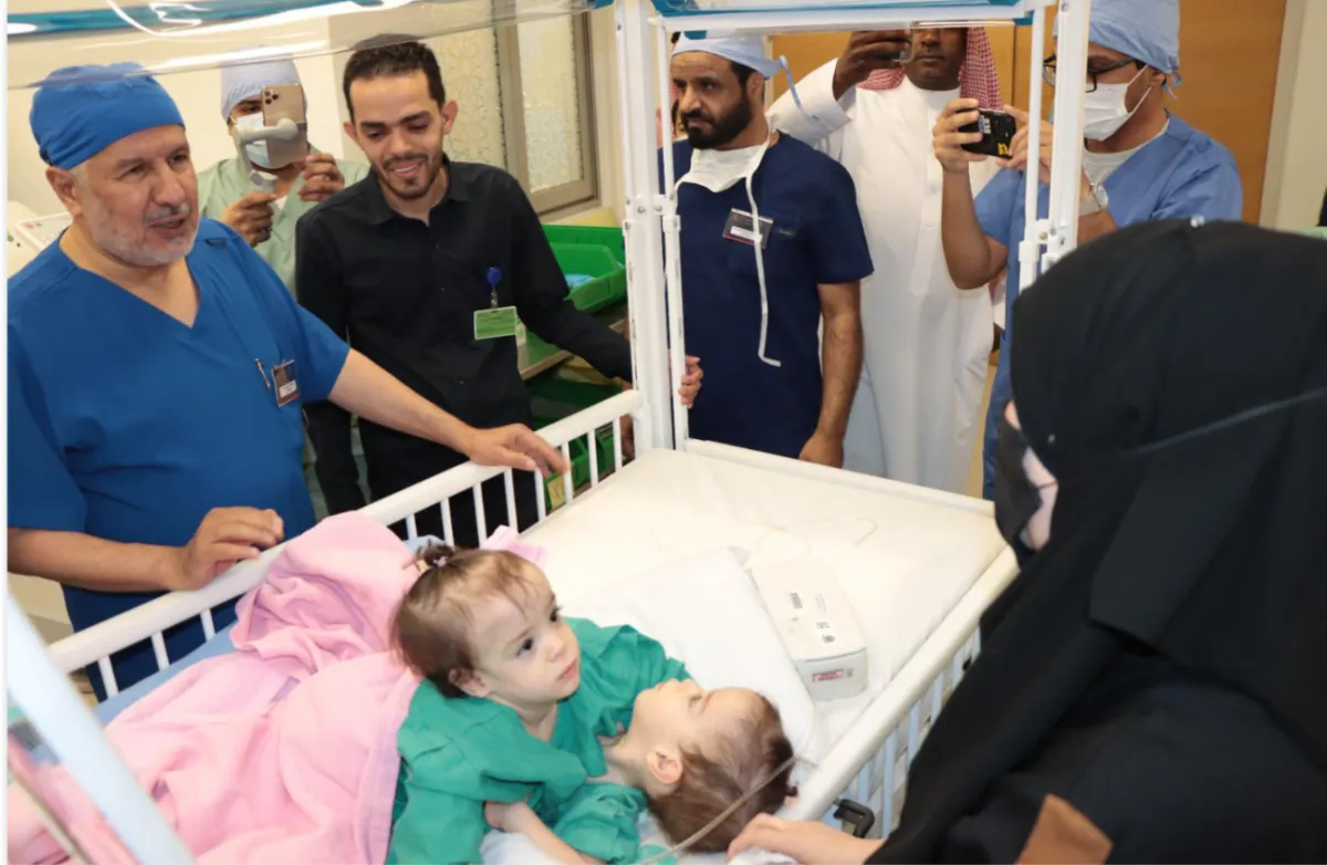 The start of the process of separating the Syrian twin "Celine and Eileen"
Arabausa