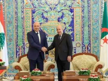 Leading lebanon with energy leads the agenda of aoun's visit to algeria
 arabausa