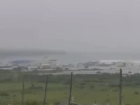Tsunami waves overwhelms the town
 arabausa