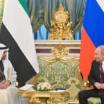 Mohammed Bin Zayed and Putin discussing strategic partnership and cooperation in international problems

 Arabausa