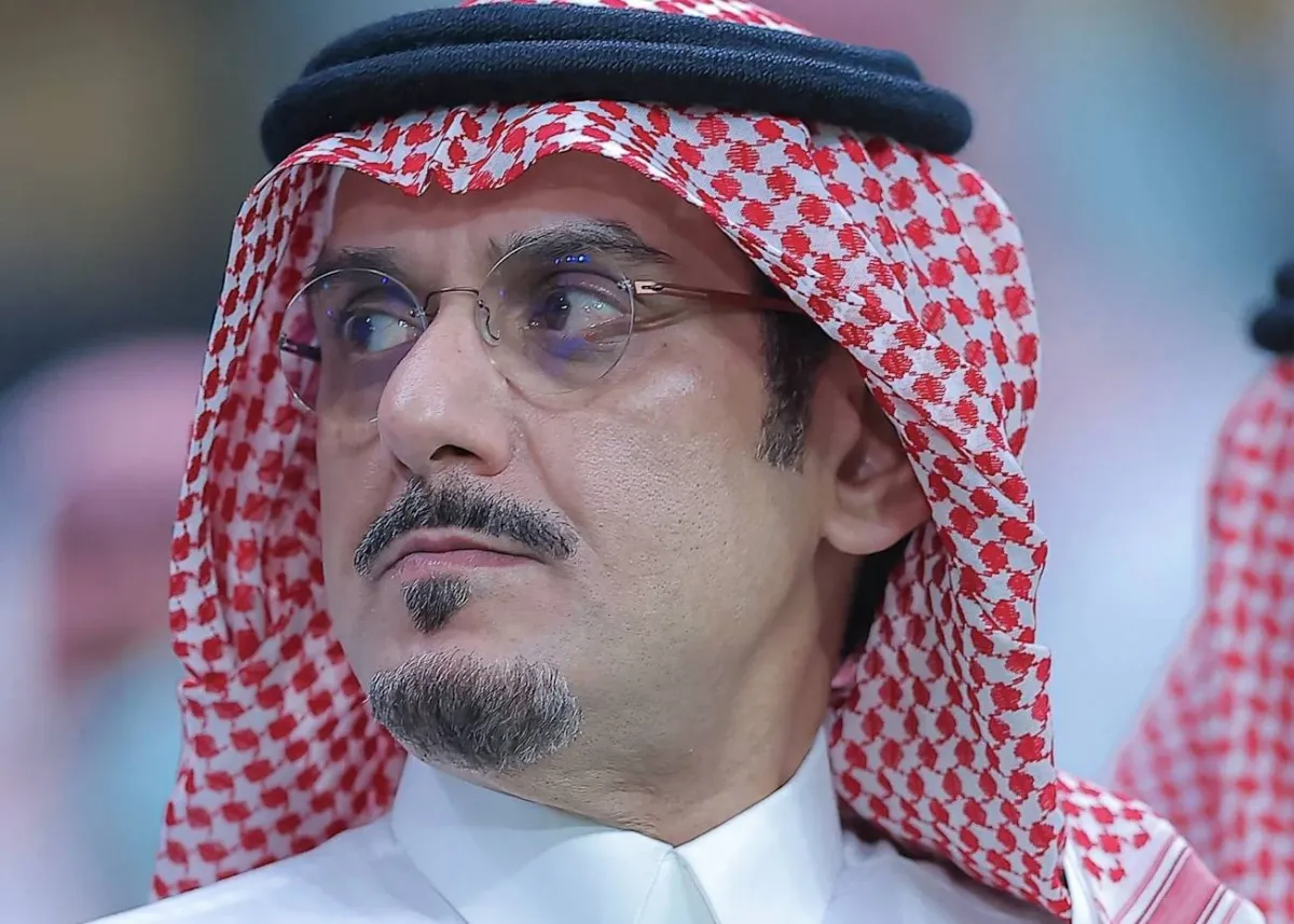 By cheer ... Nawaf Bin Saad, Chairman of Al Hilal Club
Arabausa