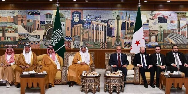 Syrian delegation if you are understood by the Minister of Saudi Arabia Saudi Arabia to improve economic partnership

 Arabausa