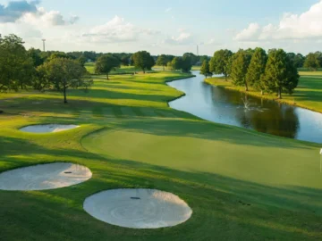 Golf Crest is preparing to accommodate the "Aramco Houston" Championship

 Arabausa