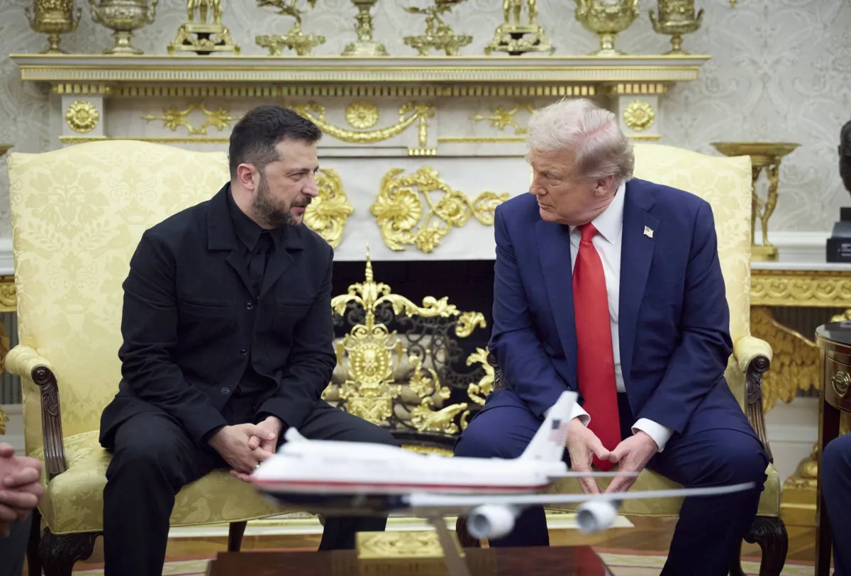 Zellinski thankful Trump 11 times during their meeting in the White House
Arabausa