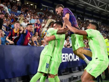 Barcelona becomes its delay with an exciting three -show in Levi

 Arabausa