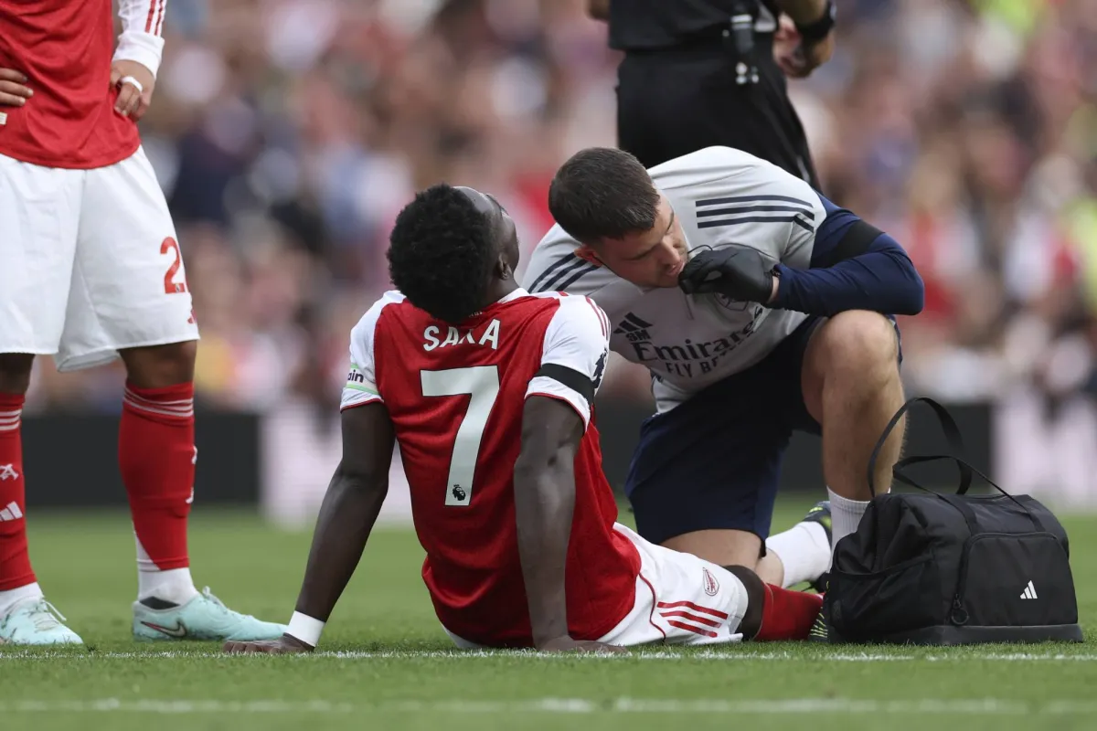 Saka is absent 4 weeks because of injury
Arabausa