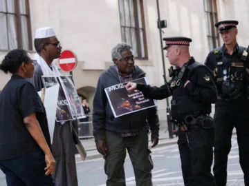 London Police is in charge of 67 people for their support for "Palestin action organization

 Arabausa