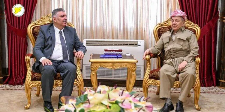 "Democratic Syria" Urge Barzani a greater in their negotiation with Damascus
Arabausa