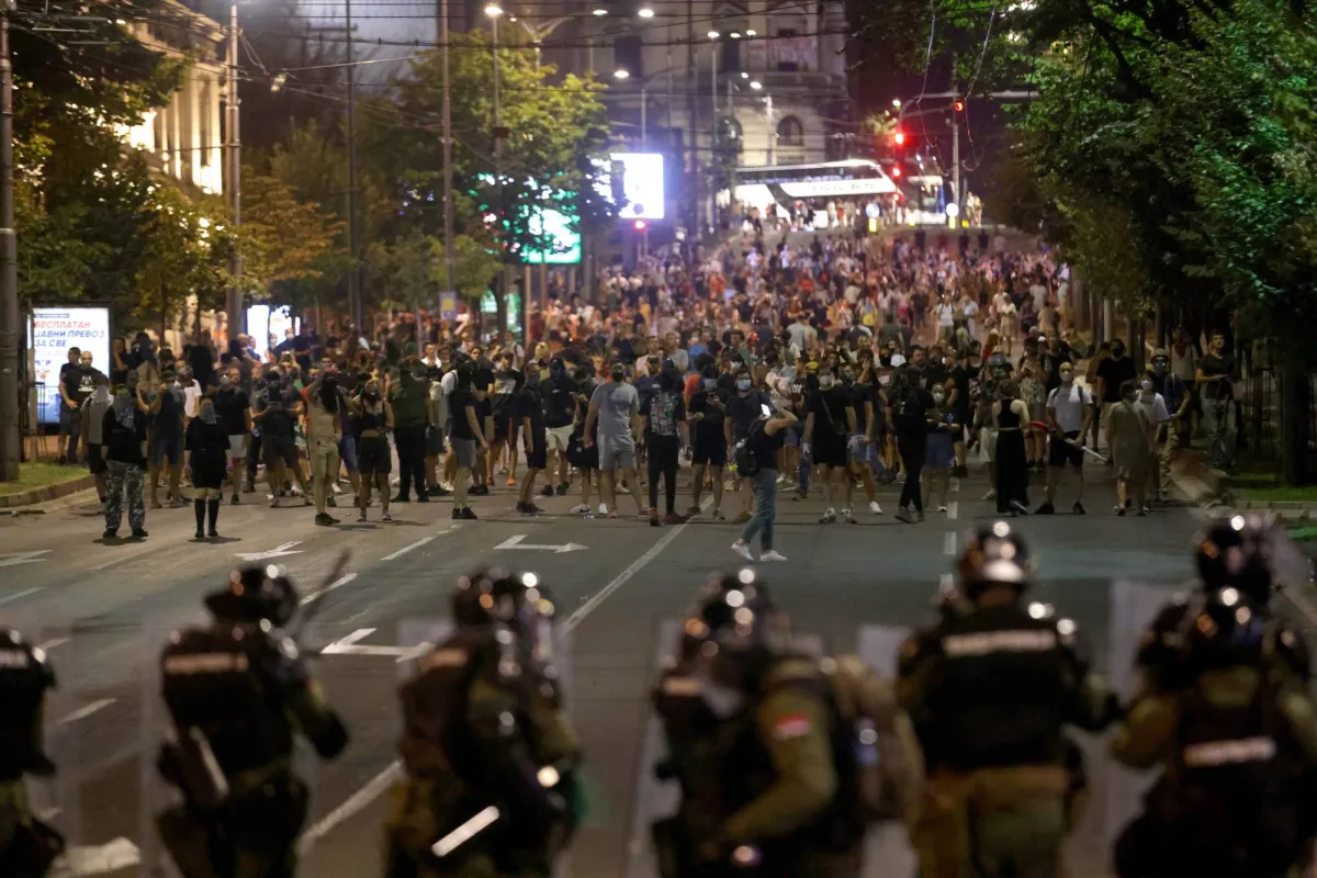 Police popped and hyping antecorced in Serbia
Arabausa