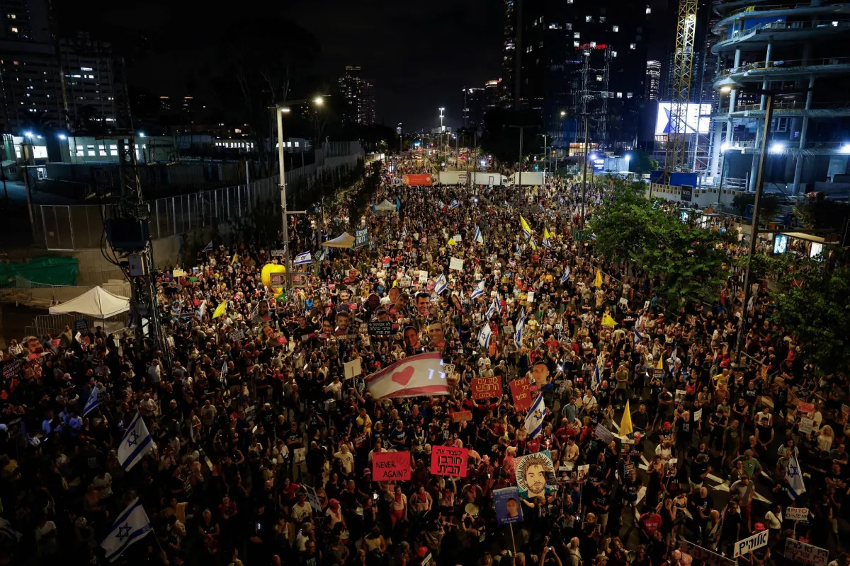 Thousands of the manifestations in Israel are demanding the hostages
Arabausa